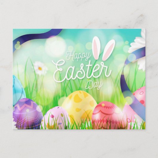 Happy Oaster Feiertagspostkarte (Vorderseite)