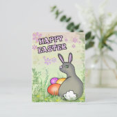 Happy Oaster Feiertagspostkarte (Stehend Vorderseite)