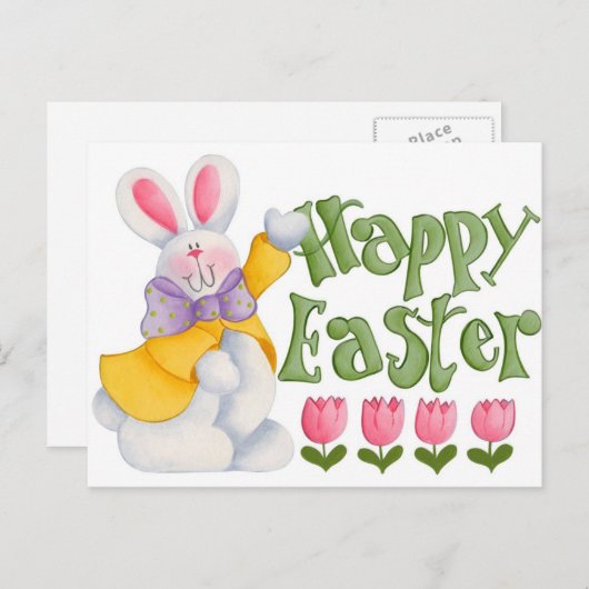 Happy Oaster Feiertagspostkarte (Vorne/Hinten)