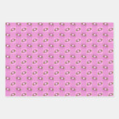 Happy Oaster Felt Look Bunnies Eier und Muster Geschenkpapier Set (Vorderseite 3)