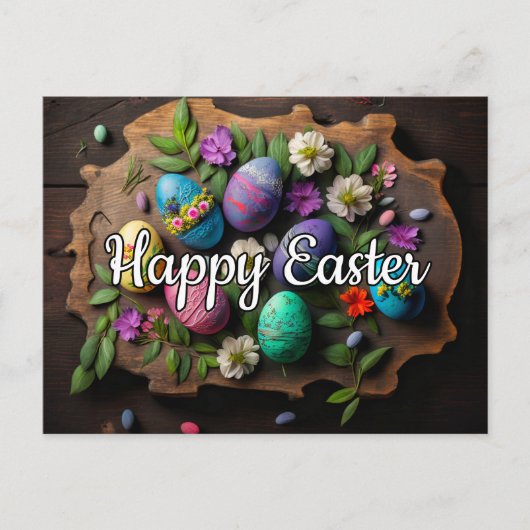 Happy Oaster Festivals Ei Collage Postkarte (Vorderseite)