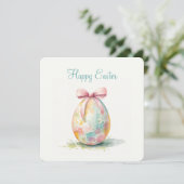 Happy Oaster Flat Holiday Card Feiertagskarte (Stehend Vorderseite)