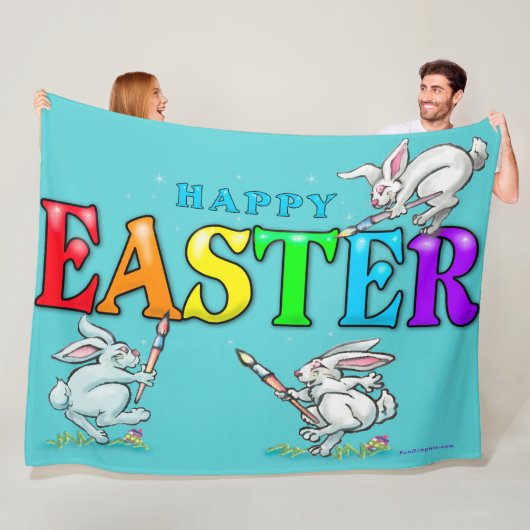 Happy Oaster Fleece Blanket (Beispiel)