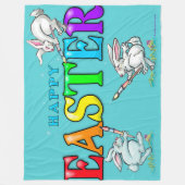 Happy Oaster Fleece Blanket (Vorderseite)