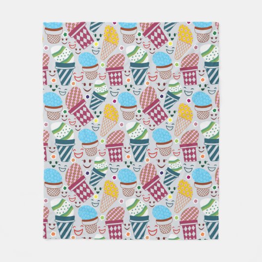 Happy Oaster Fleecedecke (Vorderseite)