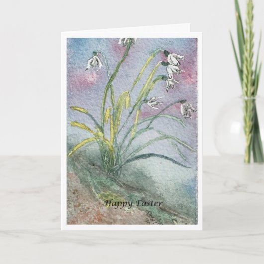 Happy Oaster FLoral Card (Vorderseite)