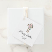 Happy Oaster Floral Cross Geschenkanhänger (Beispiel)