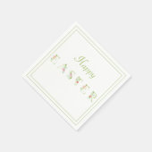 Happy Oaster Floral Print Serviette (Ecke)