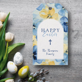 Happy Oaster Floral Religious Cross Individuelle N Geschenkanhänger