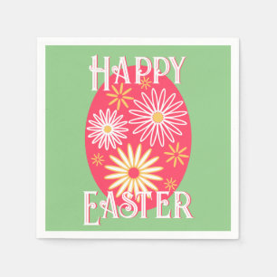 Happy Oaster Floral Serviette