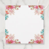 Happy Oaster Floral Watercolor Religious Cross Geschenkanhänger (Rückseite)