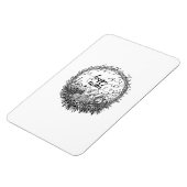 Happy Oaster Floral Wreath Art Magnet (Linke Seite)