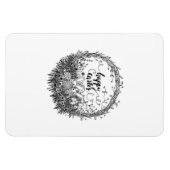 Happy Oaster Floral Wreath Art Magnet (Horizontal)
