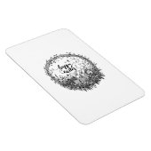 Happy Oaster Floral Wreath Art Magnet (Rechte Seite)