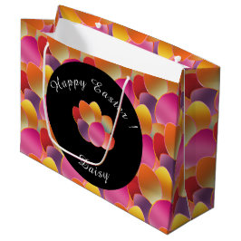Happy Oaster Foil Gradient Spring Colors Muster Große Geschenktüte