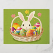 Happy Oaster Folien Feiertagspostkarte (Vorderseite)