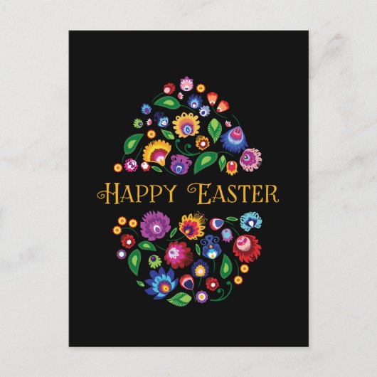 Happy Oaster (Folklore) benutzerdefinierbare Karte (Vorderseite)