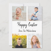 Happy Oaster Foto Collage Card Einladung (Vorderseite)