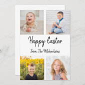 Happy Oaster Foto Collage Card Einladung (Vorne/Hinten)