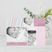 Happy Oaster Foto Collage Card Feiertagskarte (Stehend Vorderseite)