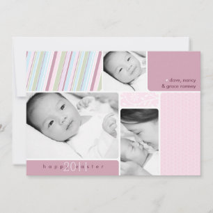 Happy Oaster Foto Collage Card Feiertagskarte