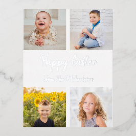 Happy Oaster Foto Collage Folien Feiertagspostkarte