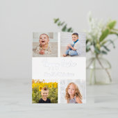 Happy Oaster Foto Collage Folien Feiertagspostkarte (Stehend vorne)
