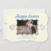 Happy Oaster Foto Frame Feiertagskarte (Vorderseite)