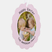 Happy Oaster Foto Grußdekor Ornament Karte (Rechts)