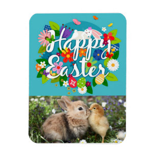 Happy Oaster Foto Magnet