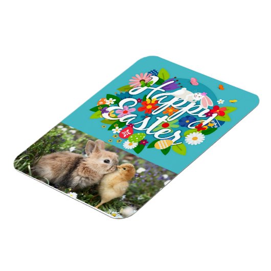 Happy Oaster Foto Magnet (Linke Seite)