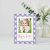 Happy Oaster Foto Postkarte (Stehend Vorderseite)