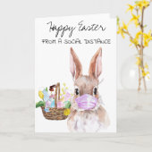 Happy Oaster From a Social Distance Quarantine Karte (Gelbe Blume)