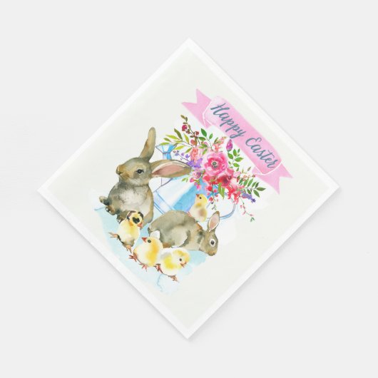 Happy Oaster | Frühlingstag Serviette (Ecke)