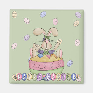 Happy Oaster Funny Bunny Magnet