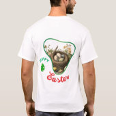 Happy Oaster - Funny Bunny T-Shirt (Rückseite)