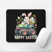 Happy Oaster Funny Construction Trucks Kids Bunny Mousepad (Mit Mouse)