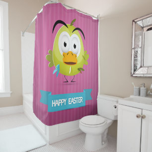 Happy Oaster Funny Duck Duschvorhang
