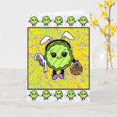 Happy Oaster | Funny Holiday Pickcard Karte (Gelbe Blume)