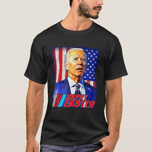 Happy Oaster Funny Joe Biden 4. Juli Männer Frauen T-Shirt (Vorderseite)