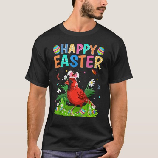 Happy Oaster Funny Northern Kardinal Bird Oaster S T-Shirt (Vorderseite)