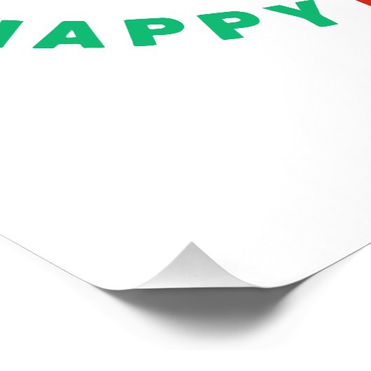 Happy Oaster - Funny Oster Poster (Ecke)