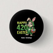 Happy Oaster Funny Osterfest Sonniges Design Lover Button (Vorderseite)