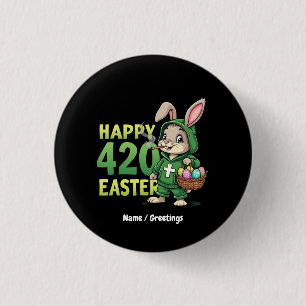 Happy Oaster Funny Osterfest Sonniges Design Lover Button