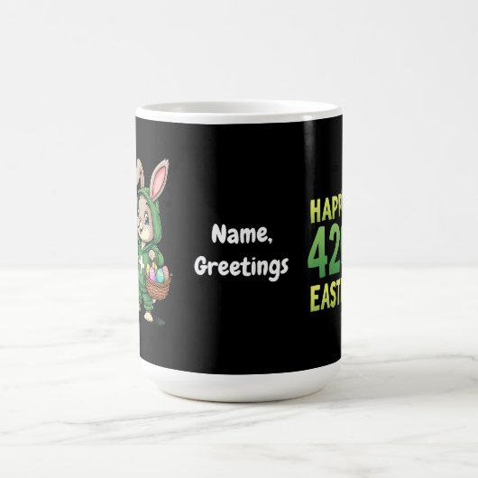 Happy Oaster Funny Osterfest Sonniges Design Lover Kaffeetasse (Mittel)