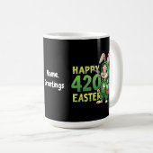 Happy Oaster Funny Osterfest Sonniges Design Lover Kaffeetasse (VorderseiteRechts)