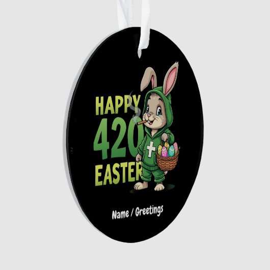 Happy Oaster Funny Osterfest Sonniges Design Lover Ornament (Vorderseite)