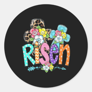 Happy Oaster für Christliche Mädchen Mama ist er R Runder Aufkleber