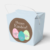 Happy Oaster Gastgeschenk Box mit Eiern Geschenkschachtel (Rückseite)