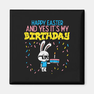 Happy Oaster Geburtstag Bunny Cake Bday Party Boys Magnet